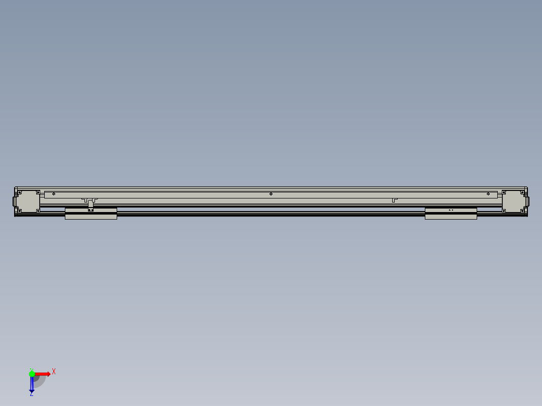 威洛博双电机滑台-VBF14S2-L100-S800-BLR-P40-C6俯视图