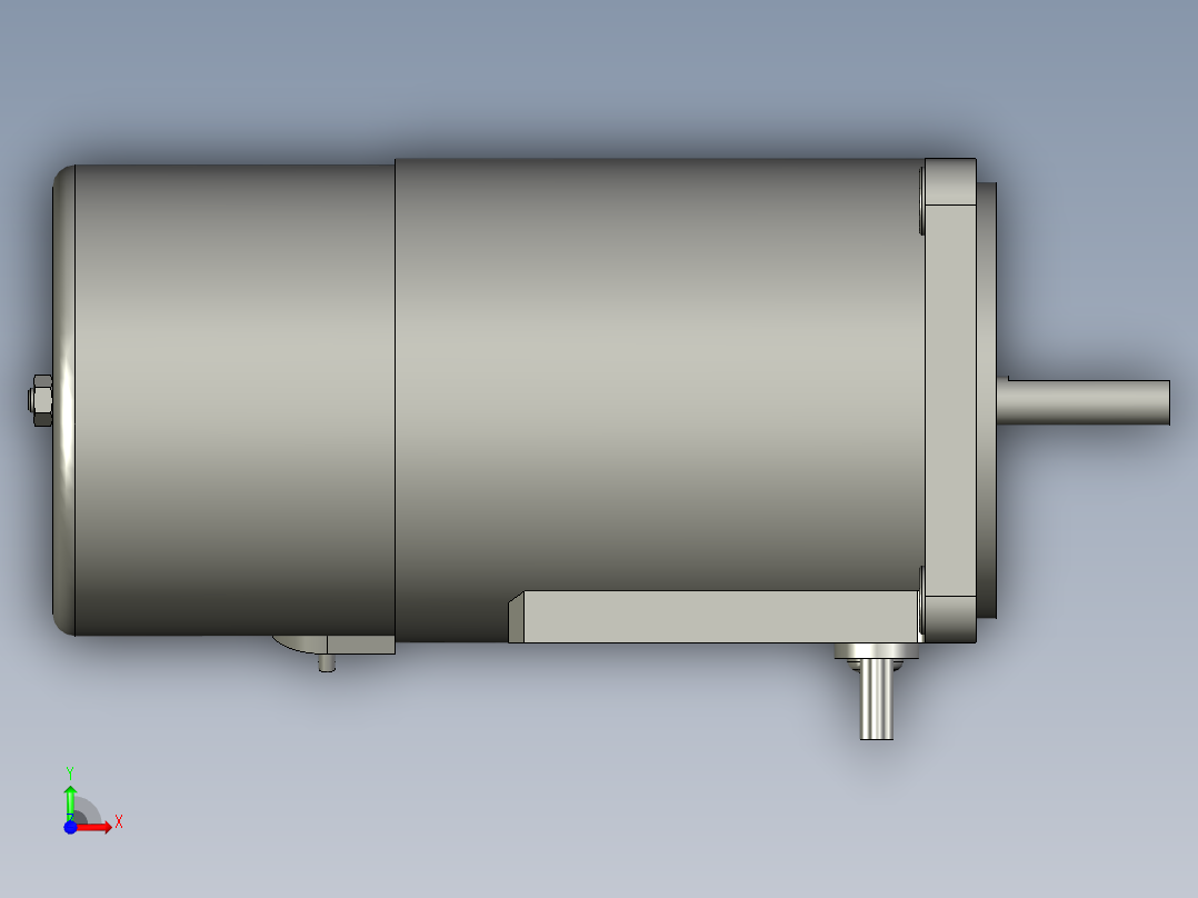 M6RX6SB4LS微型齿轮调速马达前视图