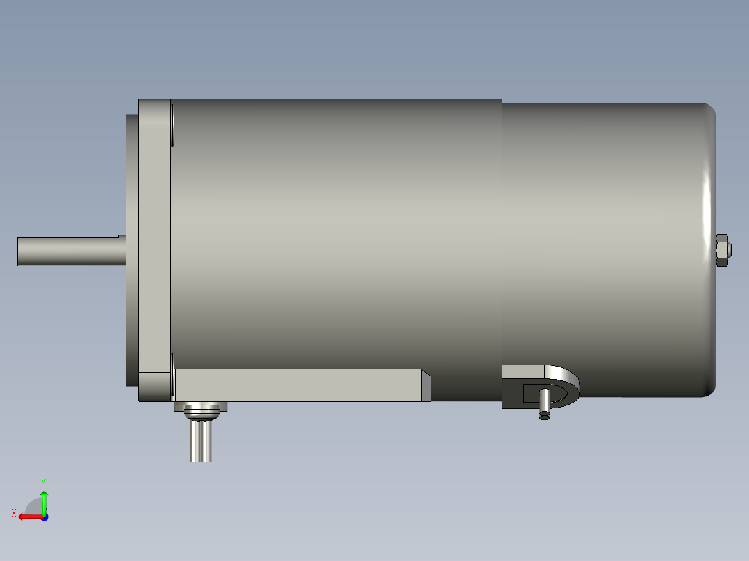 M6RX6SB4LS微型齿轮调速马达后视图