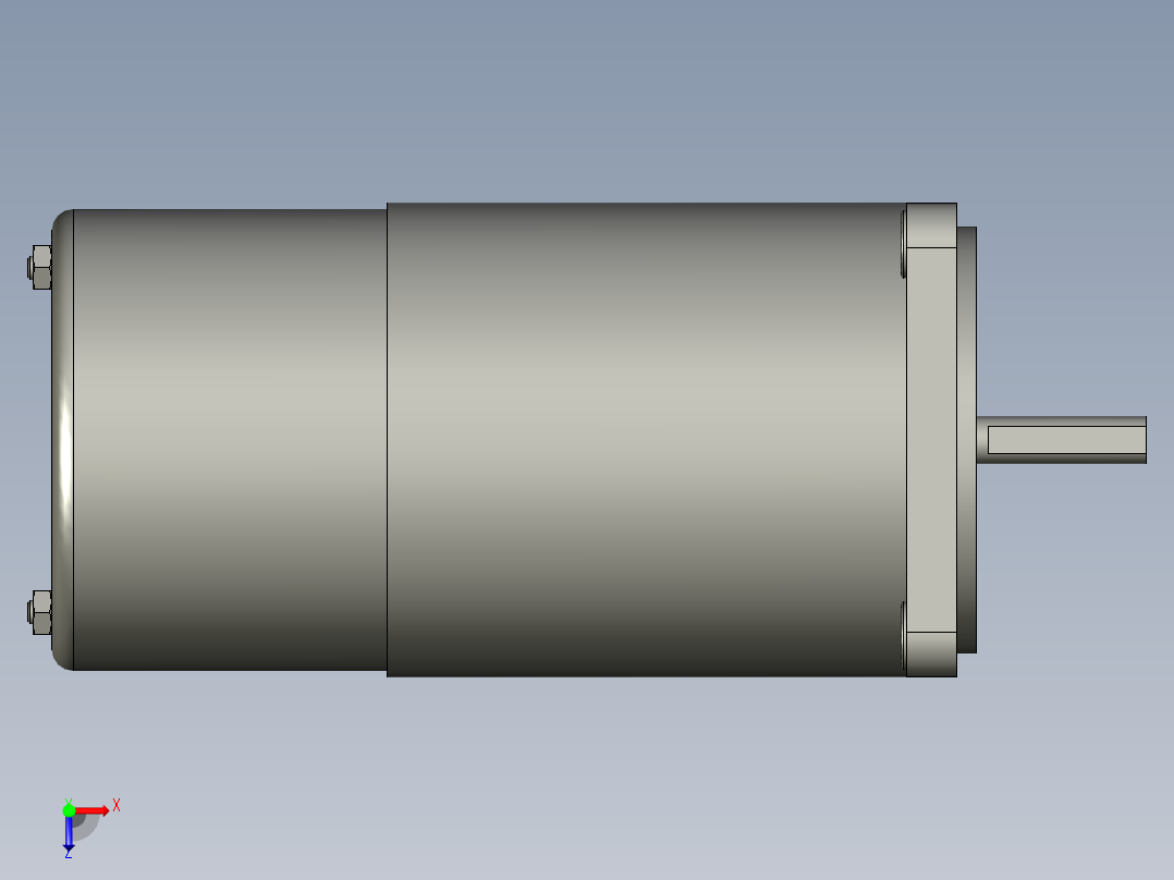 M6RX6SB4LS微型齿轮调速马达俯视图