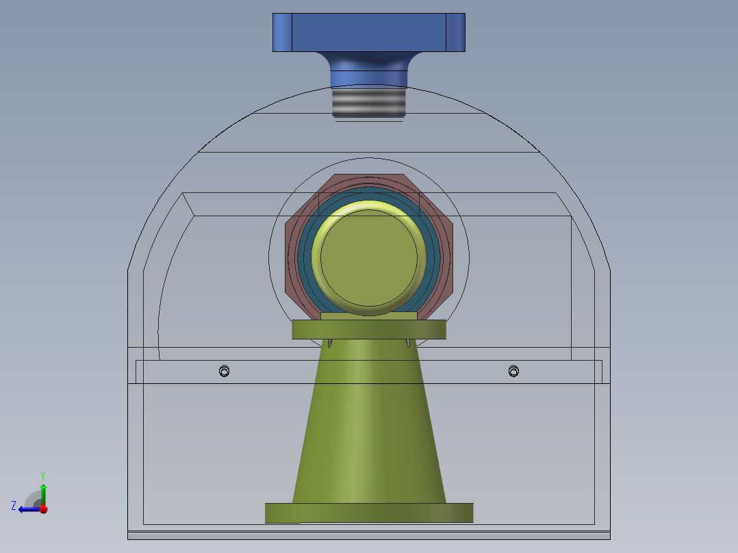 家用电动绞肉机设计（含三维SW模型+CAD图纸+说明）右视图