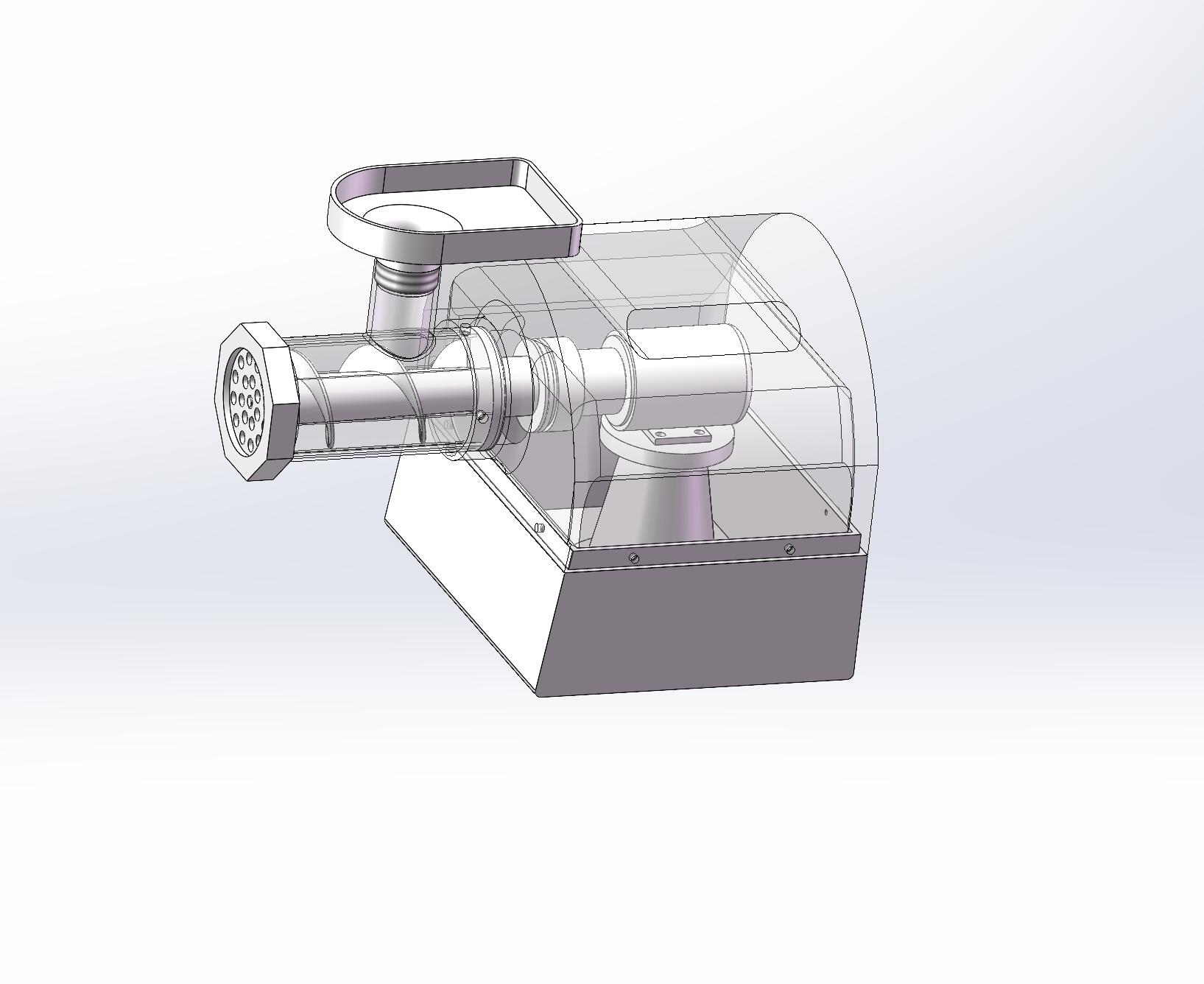 家用电动绞肉机设计（含三维SW模型+CAD图纸+说明）