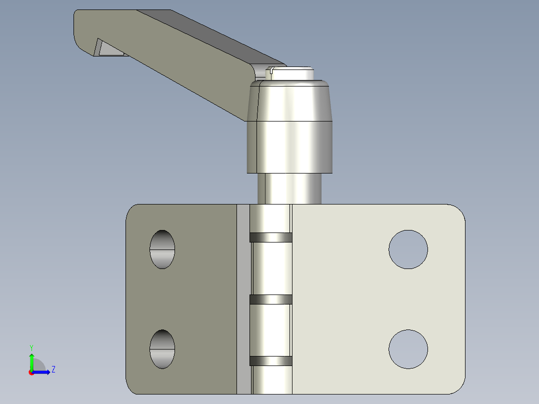 型材-KJN 45X45 DIE-CAST COMBI HINGE WITH LOCKING LEVER 095ZF4545F00S左视图