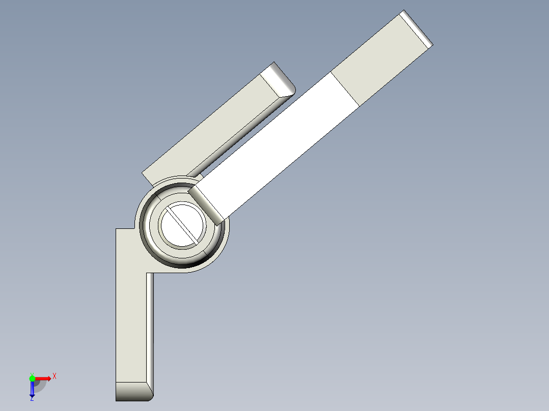 型材-KJN 45X45 DIE-CAST COMBI HINGE WITH LOCKING LEVER 095ZF4545F00S俯视图