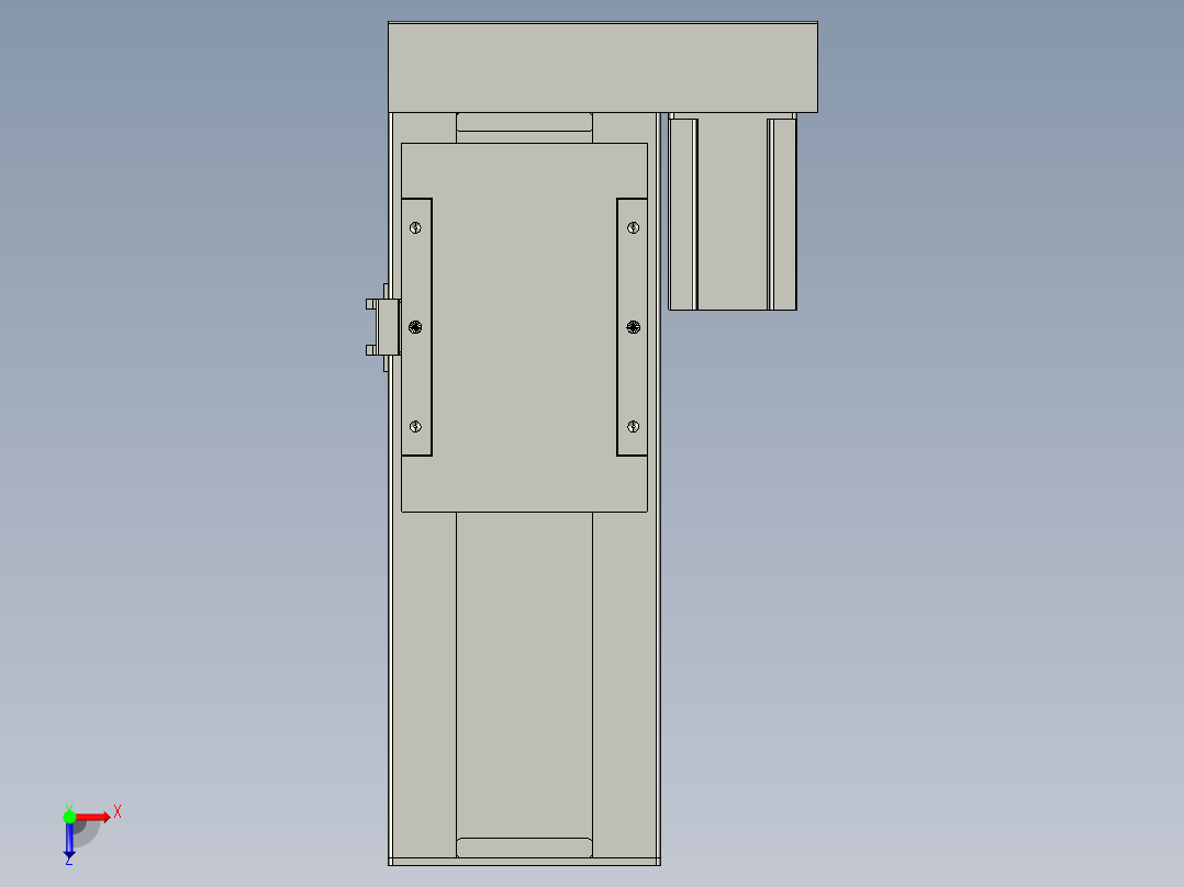 直线模组LHC17-S150-R设计图纸俯视图