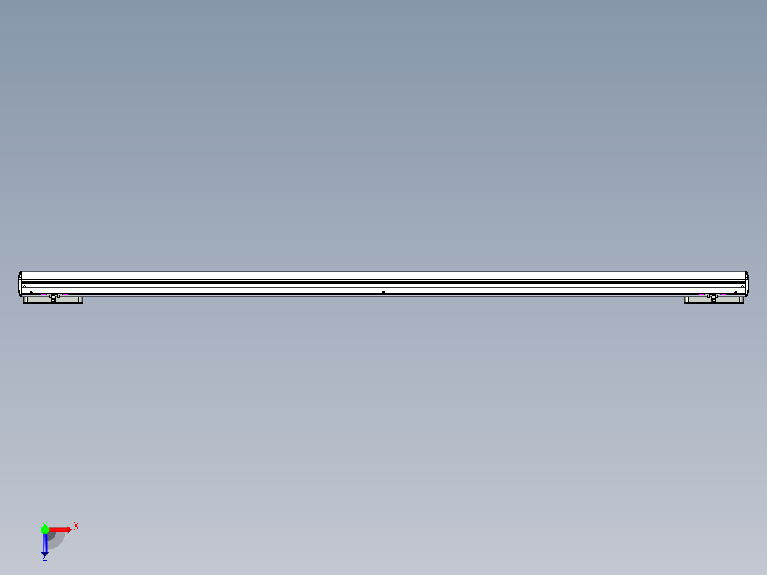 威洛博LC系列3d模型模组2LC14S1Y-S1600俯视图
