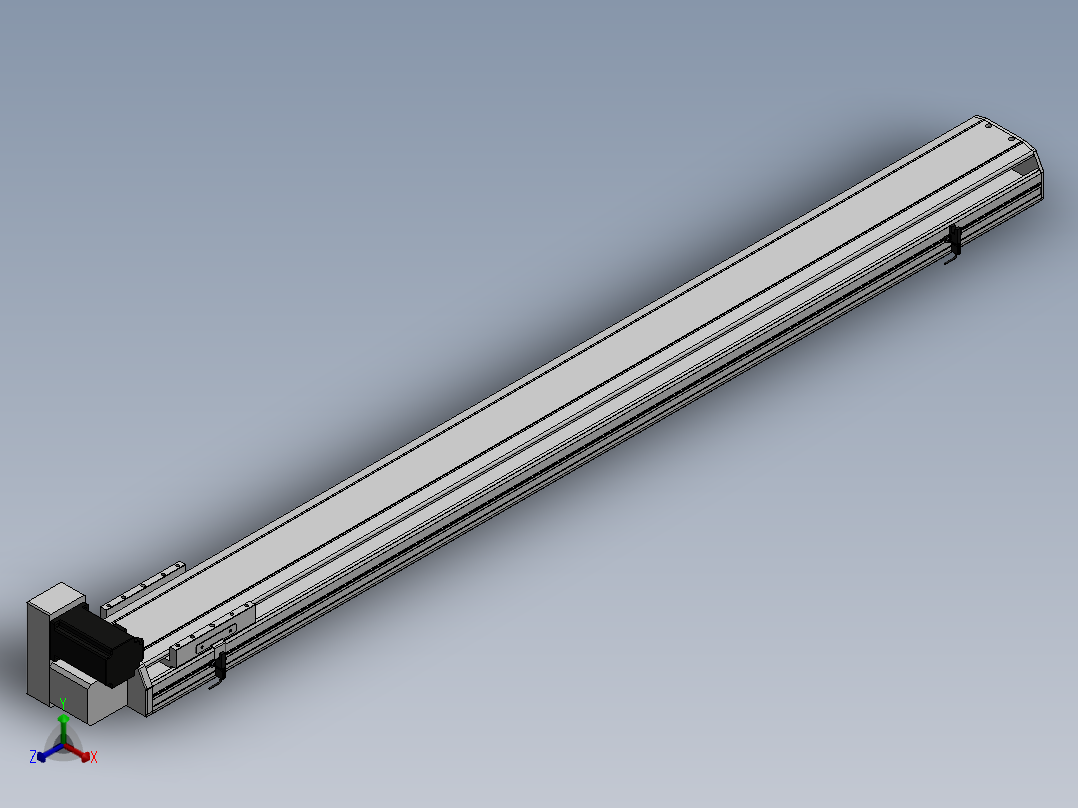 精密模组MT140-L110-1300-LU-M40-C4正等轴测图