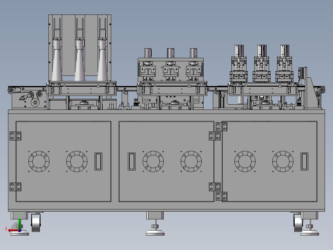 组装焊接机 3D后视图