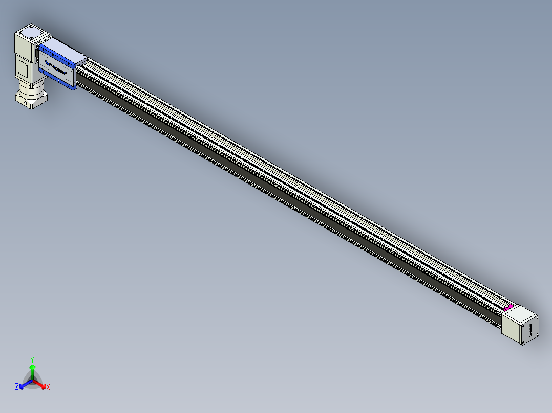 威洛博LB.GB同步带传动--欧规系列GB8-L192-S2200-BL-P75-K正等轴测图