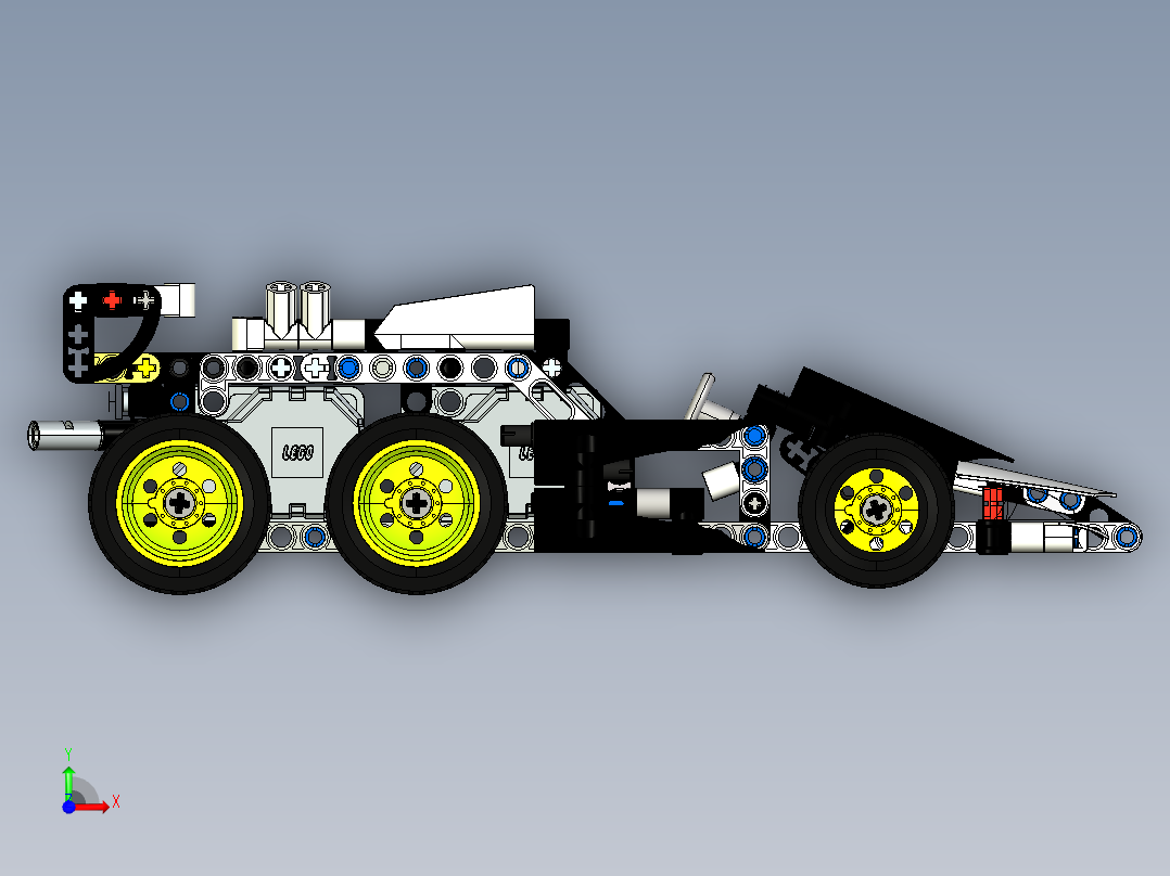 lego-technic-42046-42047-extremepolice.1-乐高玩具赛车前视图