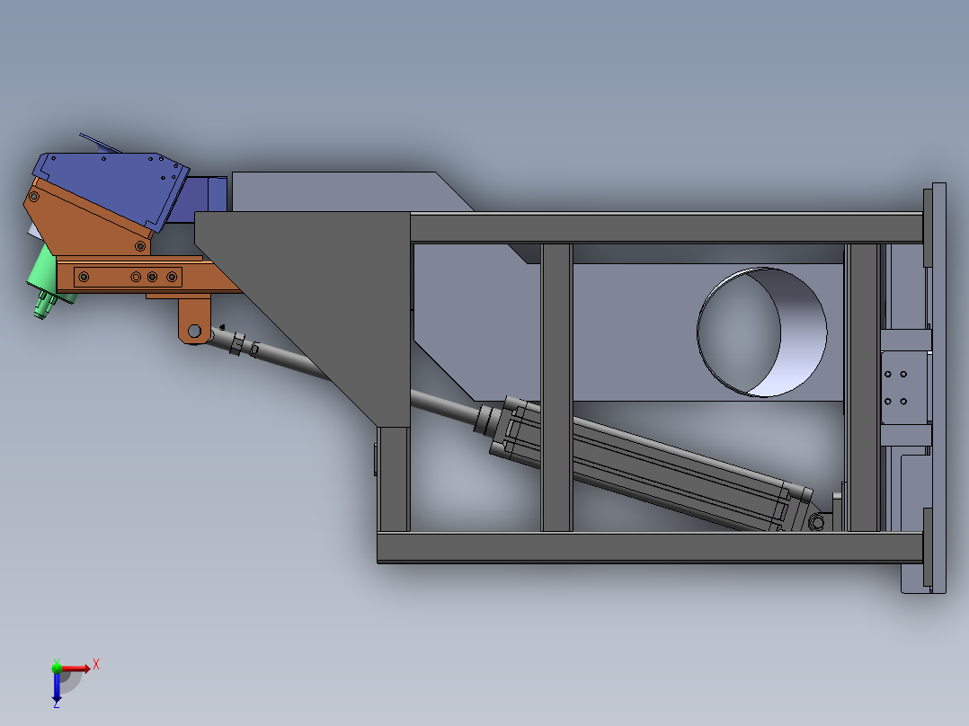 2023.02月-可翻转5点位钣金平面焊点打磨机sw19俯视图