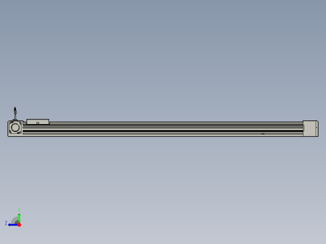 威洛博直线电机模组EB8-L200-S1650-L-P75-MS3右视图