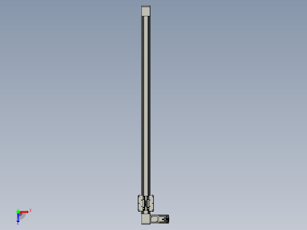 威洛博直线电机模组EB8-L200-S1650-L-P75-MS3俯视图