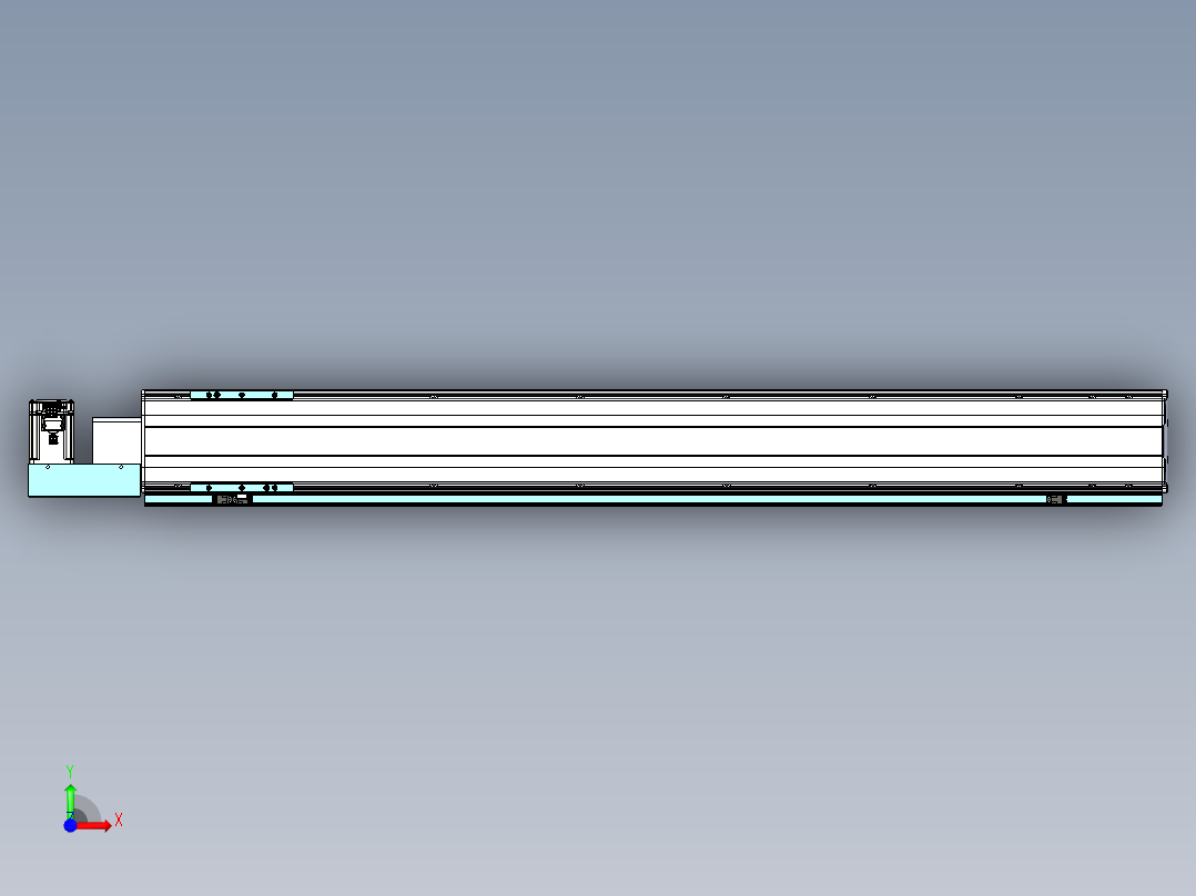 威洛博VBF同步带传动一般环境VBF14-L45-S1100-BL-ZP40-C3前视图