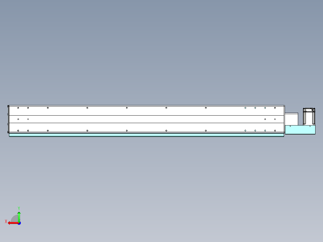 威洛博VBF同步带传动一般环境VBF14-L45-S1100-BL-ZP40-C3后视图