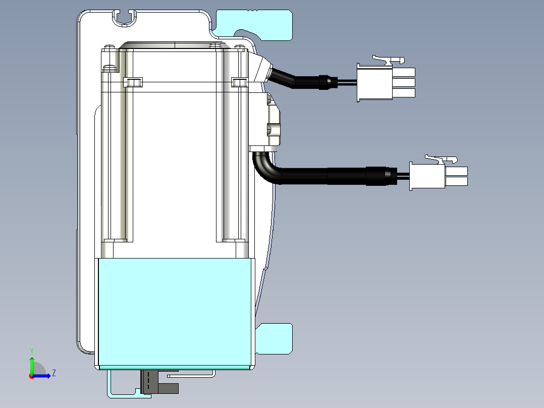 威洛博VBF同步带传动一般环境VBF14-L45-S1100-BL-ZP40-C3左视图