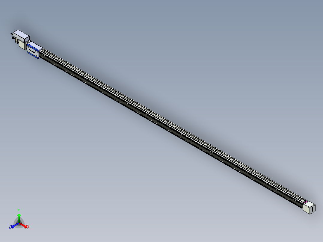 威洛博LB.GB同步带传动--欧规系列GB8-L96-S4200-BR-P40正等轴测图