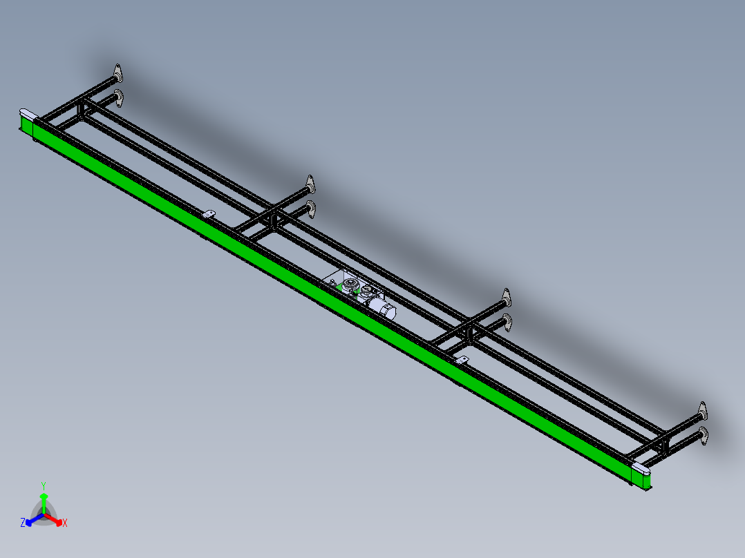 皮带输送机 (56)正等轴测图