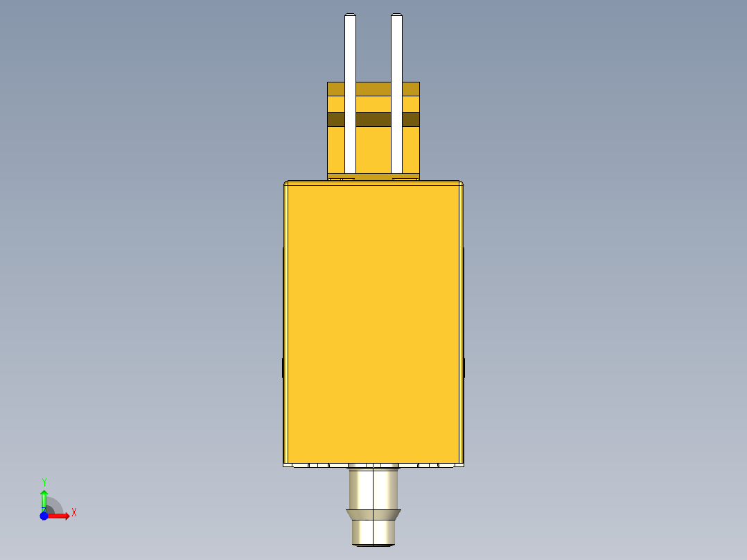 微型阀-微型电磁阀（HYD）精密电磁阀系列图纸前视图