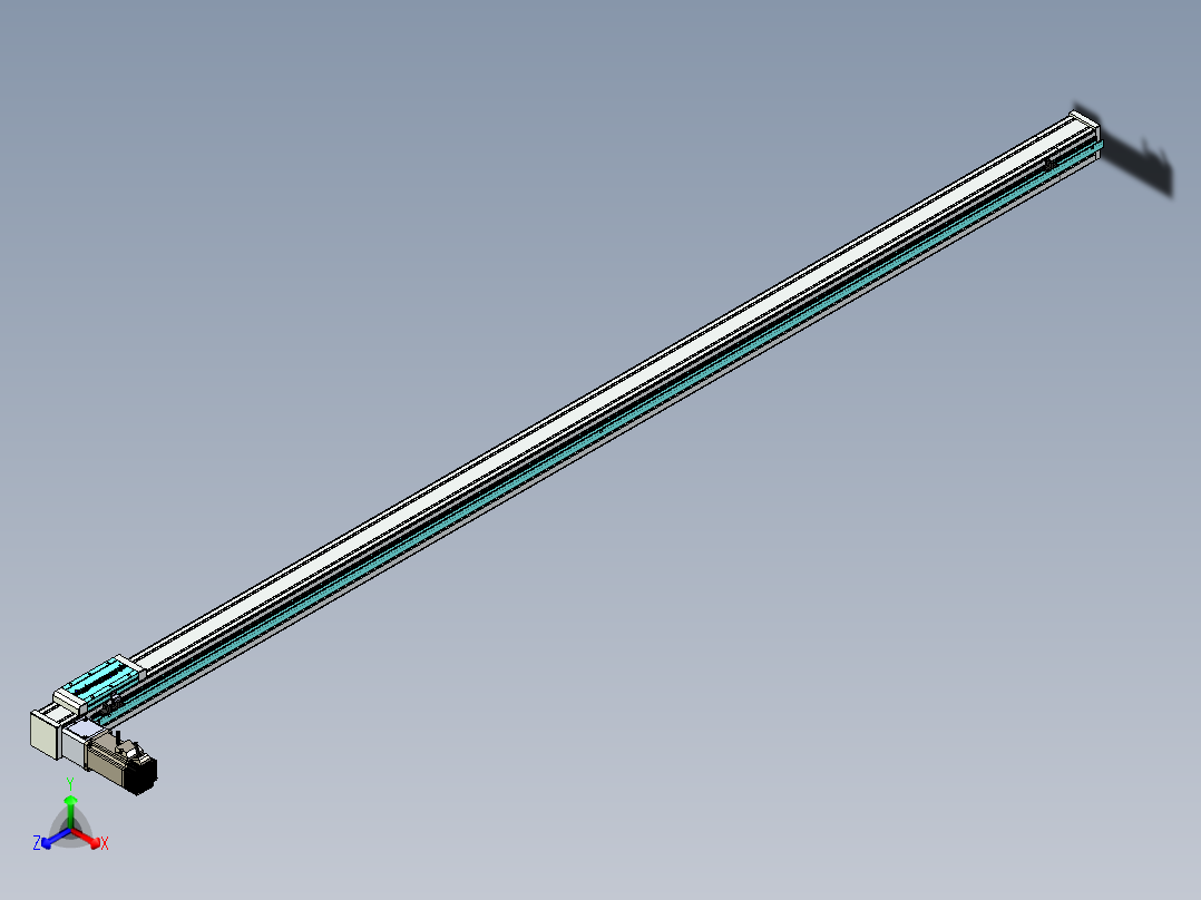 欧规系列-LB6A-L130-S2250-BL-ZP40-C3正等轴测图