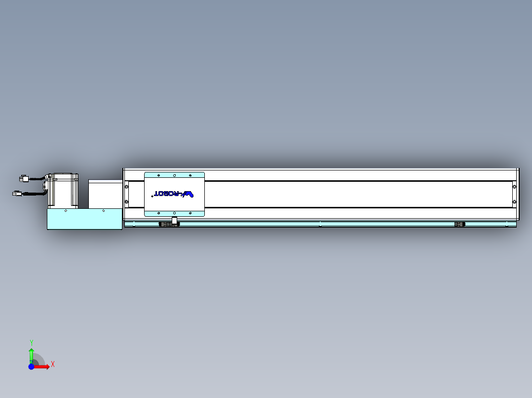 威洛博VBC同步带传动一无尘环境VBC14-L45-S750-BL-ZP75-C3前视图