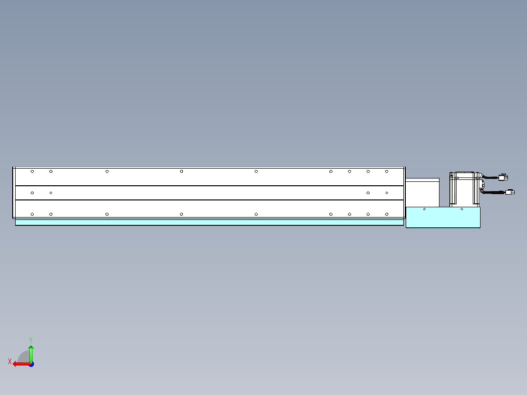 威洛博VBC同步带传动一无尘环境VBC14-L45-S750-BL-ZP75-C3后视图