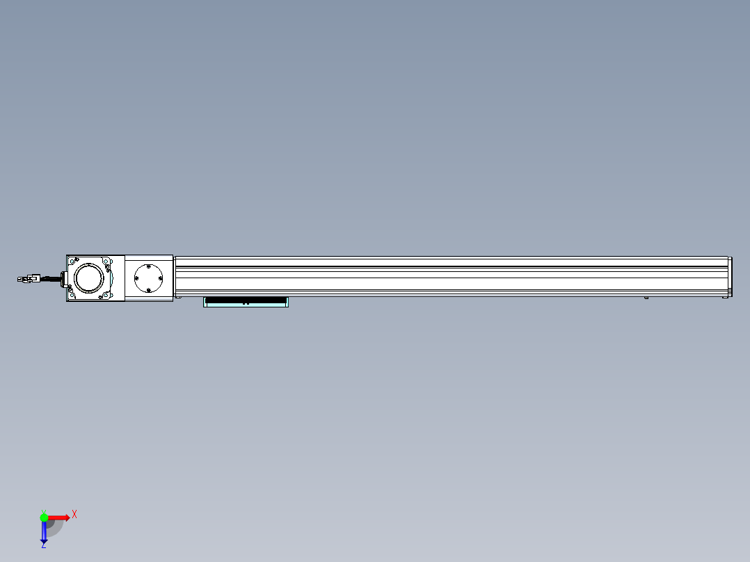 威洛博VBC同步带传动一无尘环境VBC14-L45-S750-BL-ZP75-C3俯视图