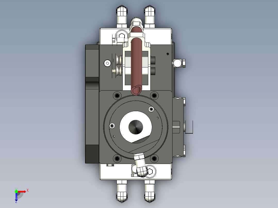 激光光纤加工头三维==1112437==80俯视图