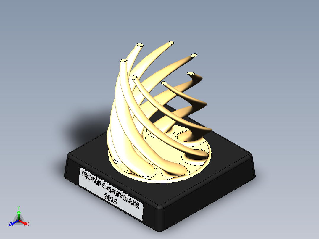 奖杯6正等轴测图