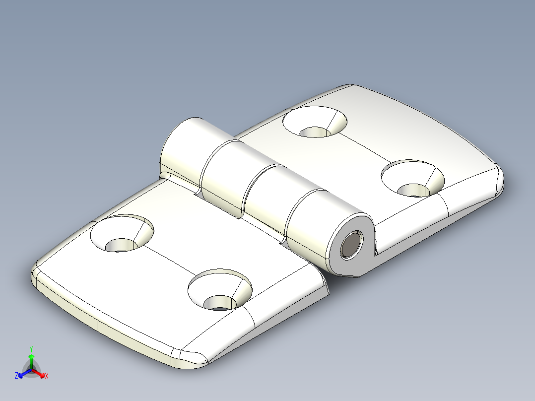 型材-KJN 50-50 COMBI HINGE 095K5050F00正等轴测图