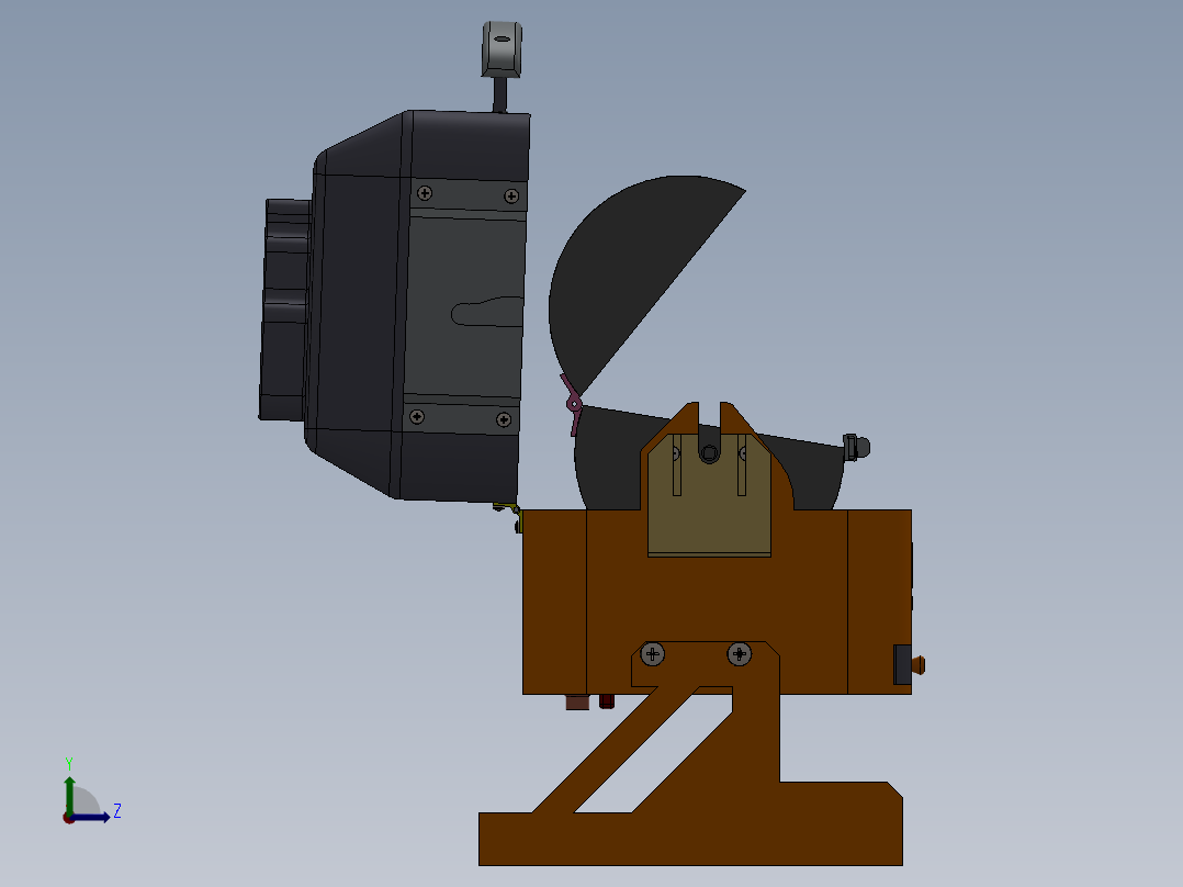 家用烤肉机烧烤机左视图