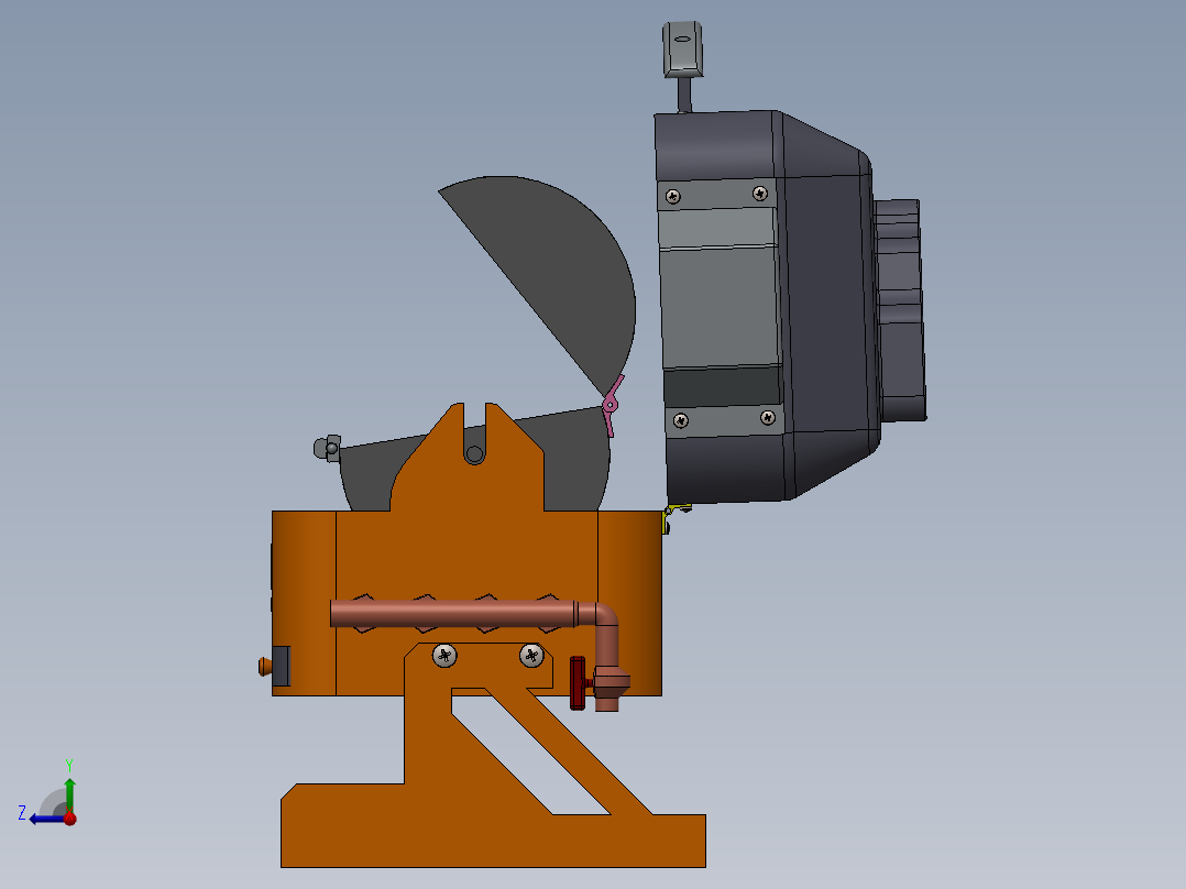 家用烤肉机烧烤机右视图