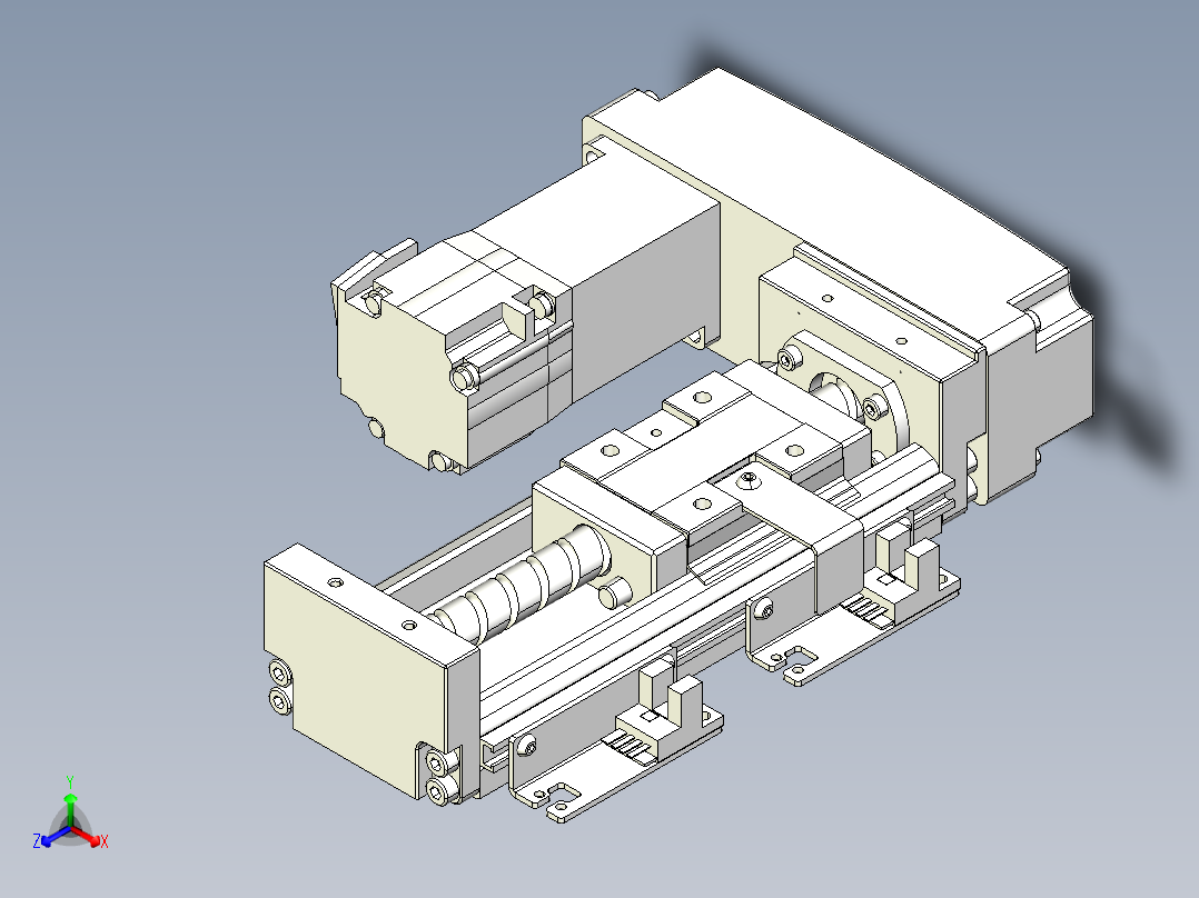 钢基模组-TPA-KSR-6005C-150A1-ML-H1S2正等轴测图