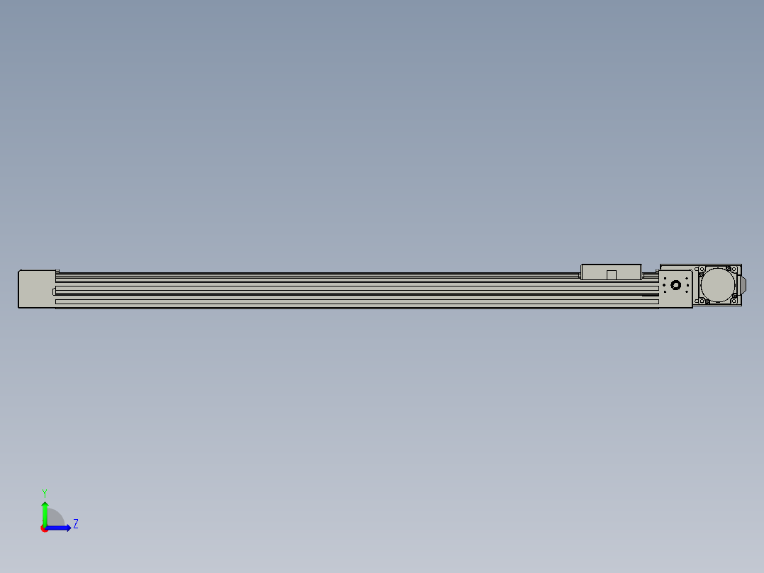 威洛博直线电机模组EB4-L40-S750-BL-57-MS3左视图
