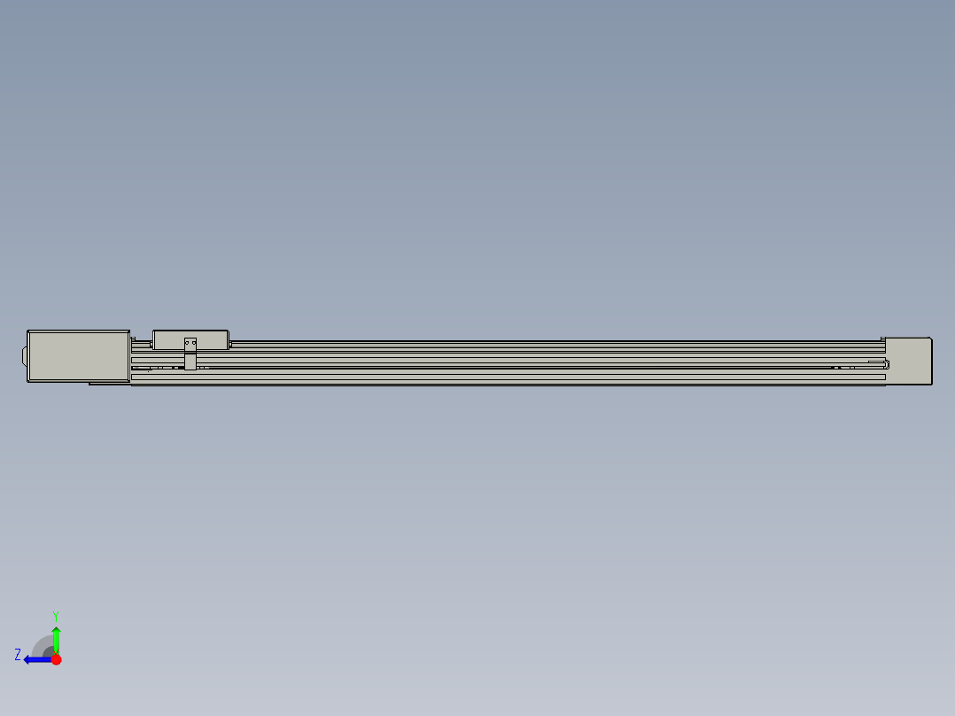 威洛博直线电机模组EB4-L40-S750-BL-57-MS3右视图