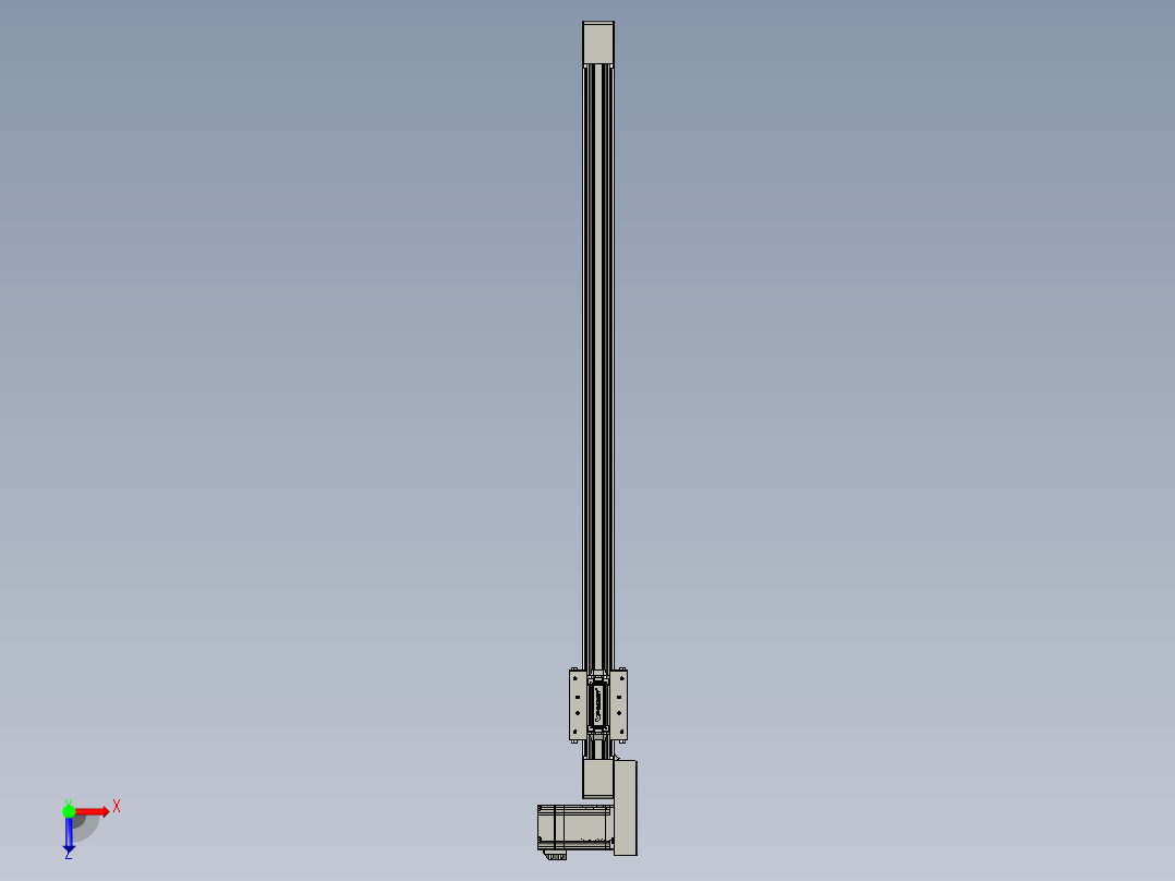 威洛博直线电机模组EB4-L40-S750-BL-57-MS3俯视图
