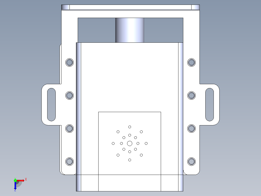 加工图纸俯视图