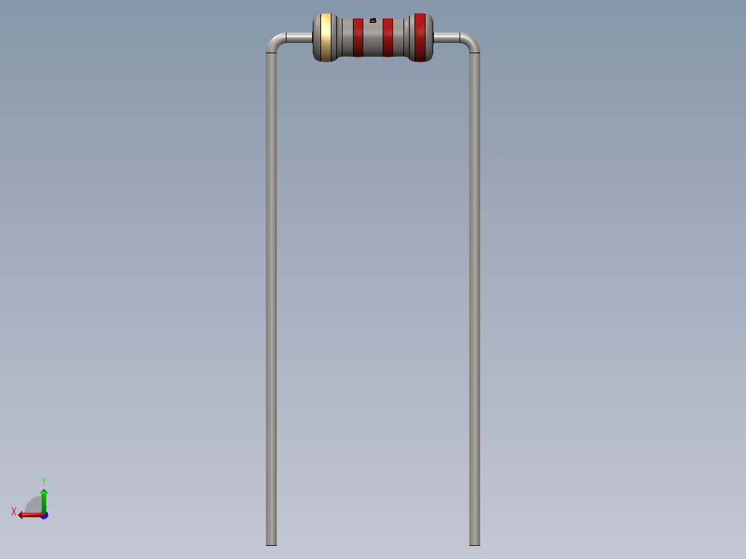 电容器 二极管 电阻器-Resistor 2.2K Ohm后视图