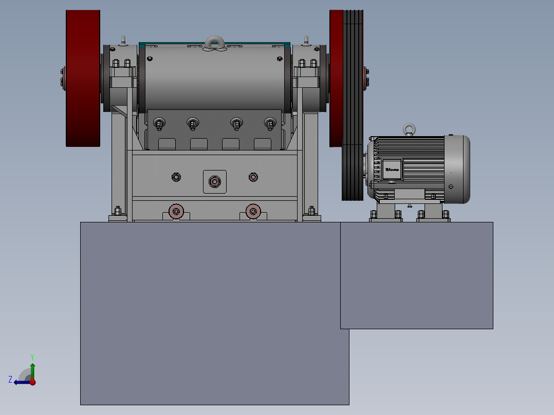 PE4060颚式破碎机SW三维+CAD图纸==1361255=300S右视图
