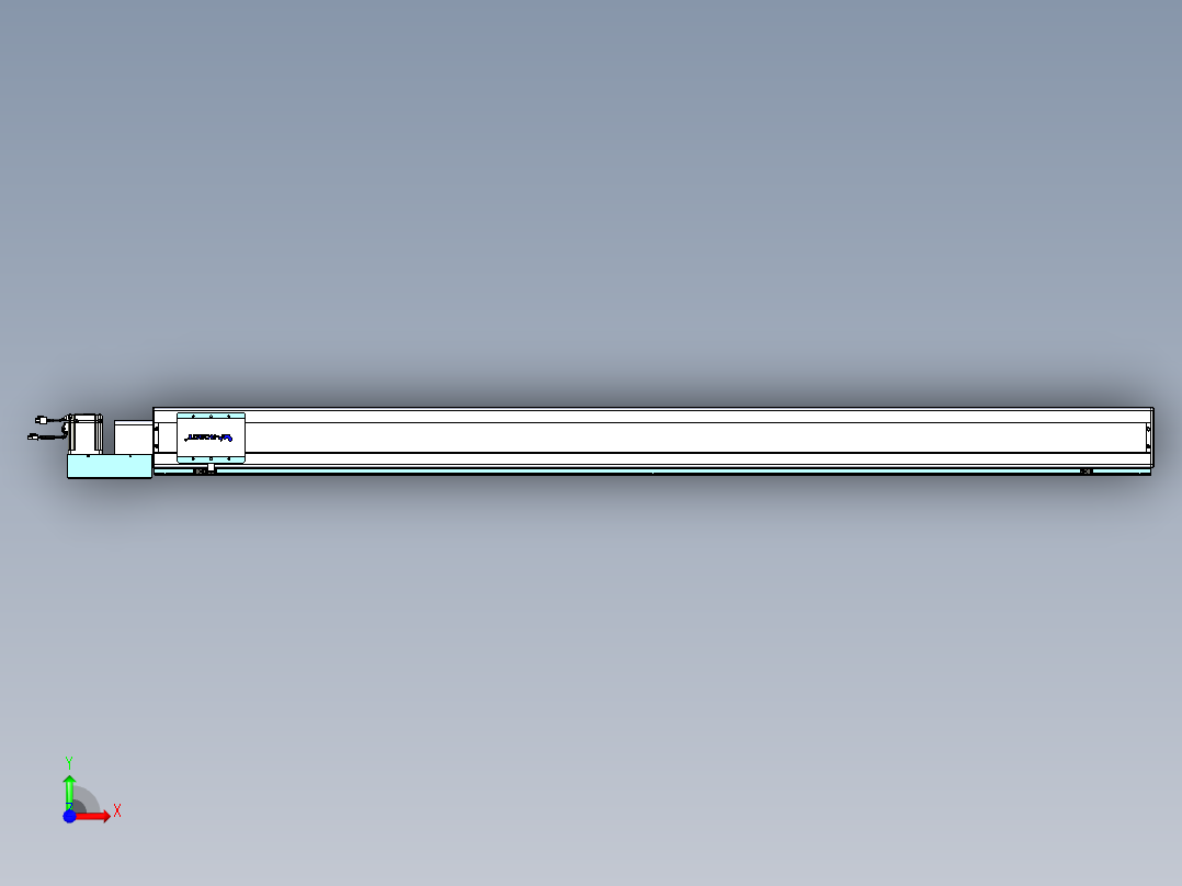 威洛博VBC同步带传动一无尘环境VBC14-L45-S2050-BL-ZP75-C3前视图