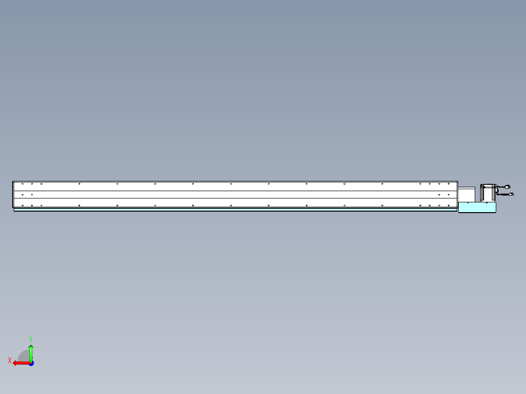 威洛博VBC同步带传动一无尘环境VBC14-L45-S2050-BL-ZP75-C3后视图
