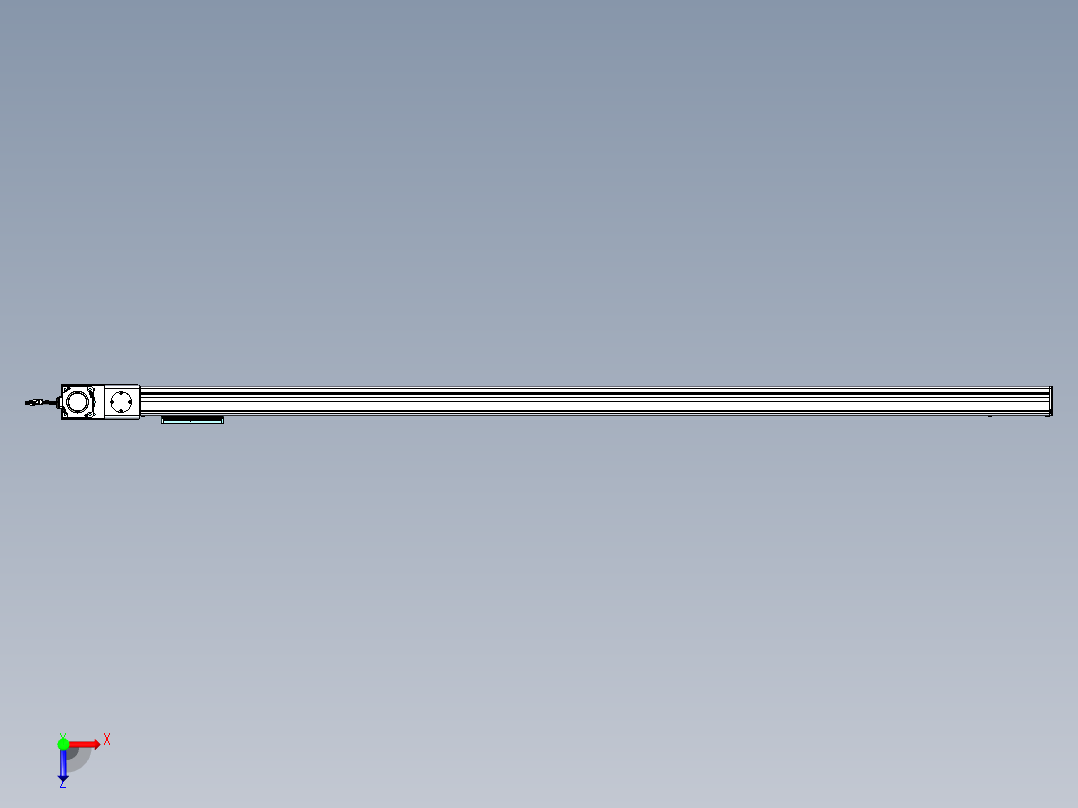 威洛博VBC同步带传动一无尘环境VBC14-L45-S2050-BL-ZP75-C3俯视图