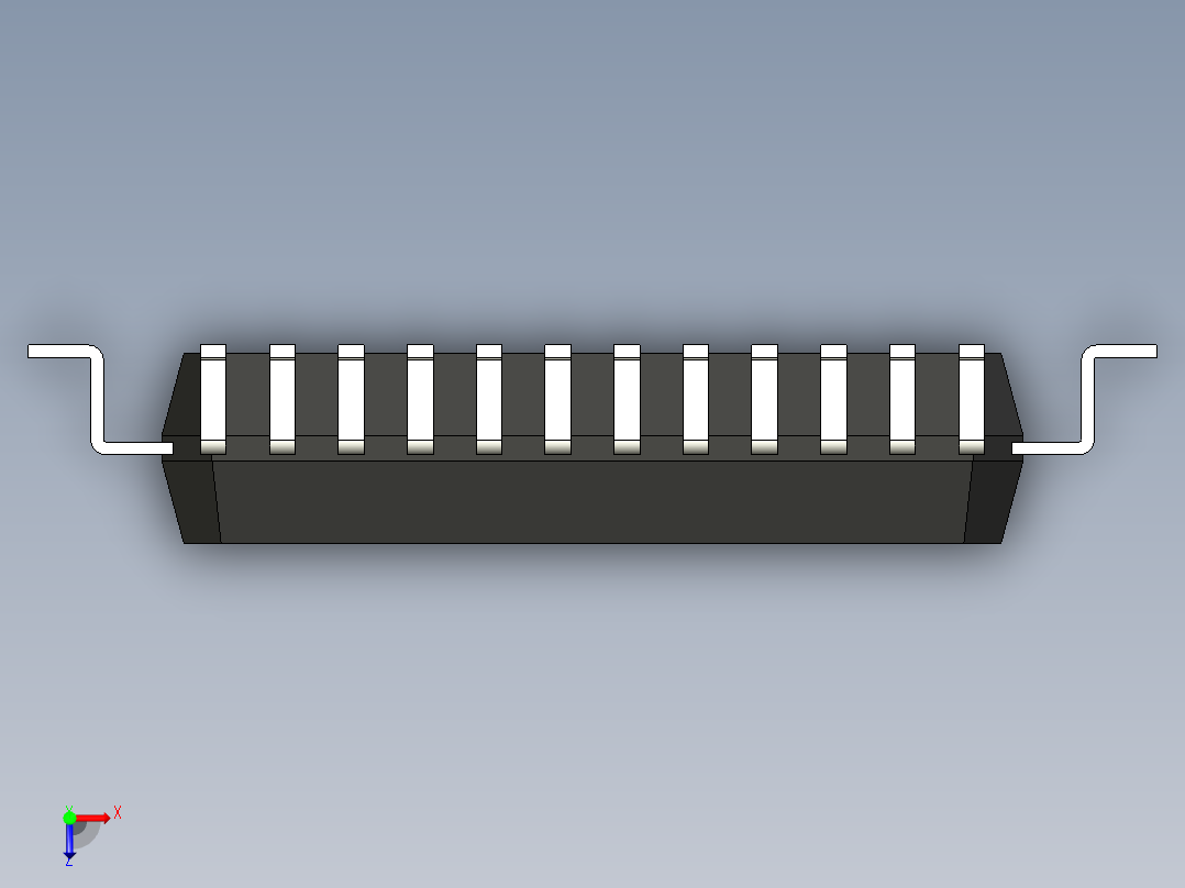 元器件3D封装QFP48_FPT-48P-M13155俯视图