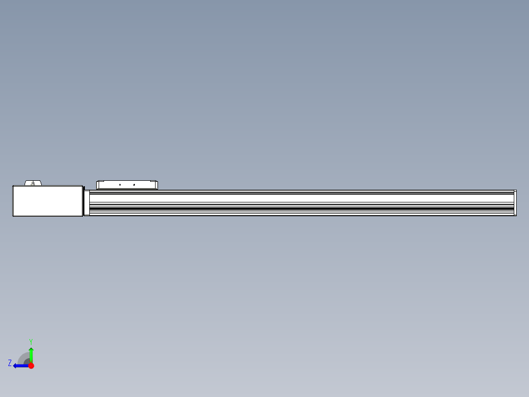 同步带全封闭直线模组TPA-HCB-105D-90-L700-MR-C-P20-N3右视图