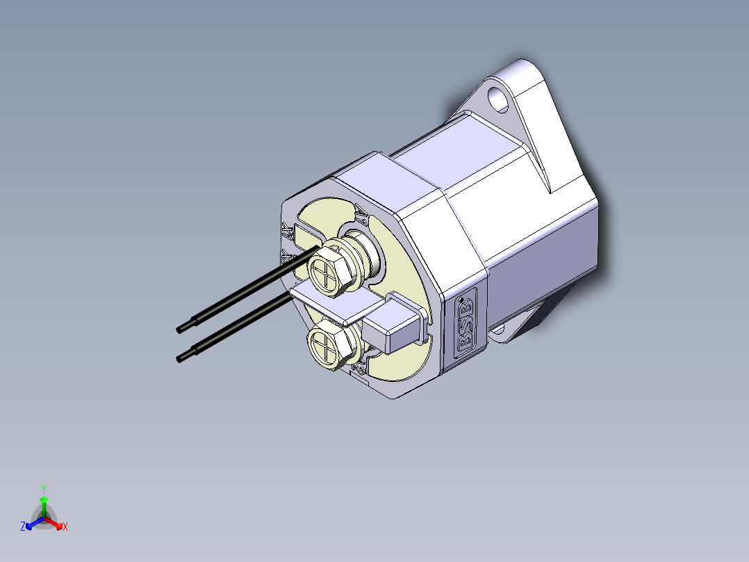 直流继电器1010146==50正等轴测图