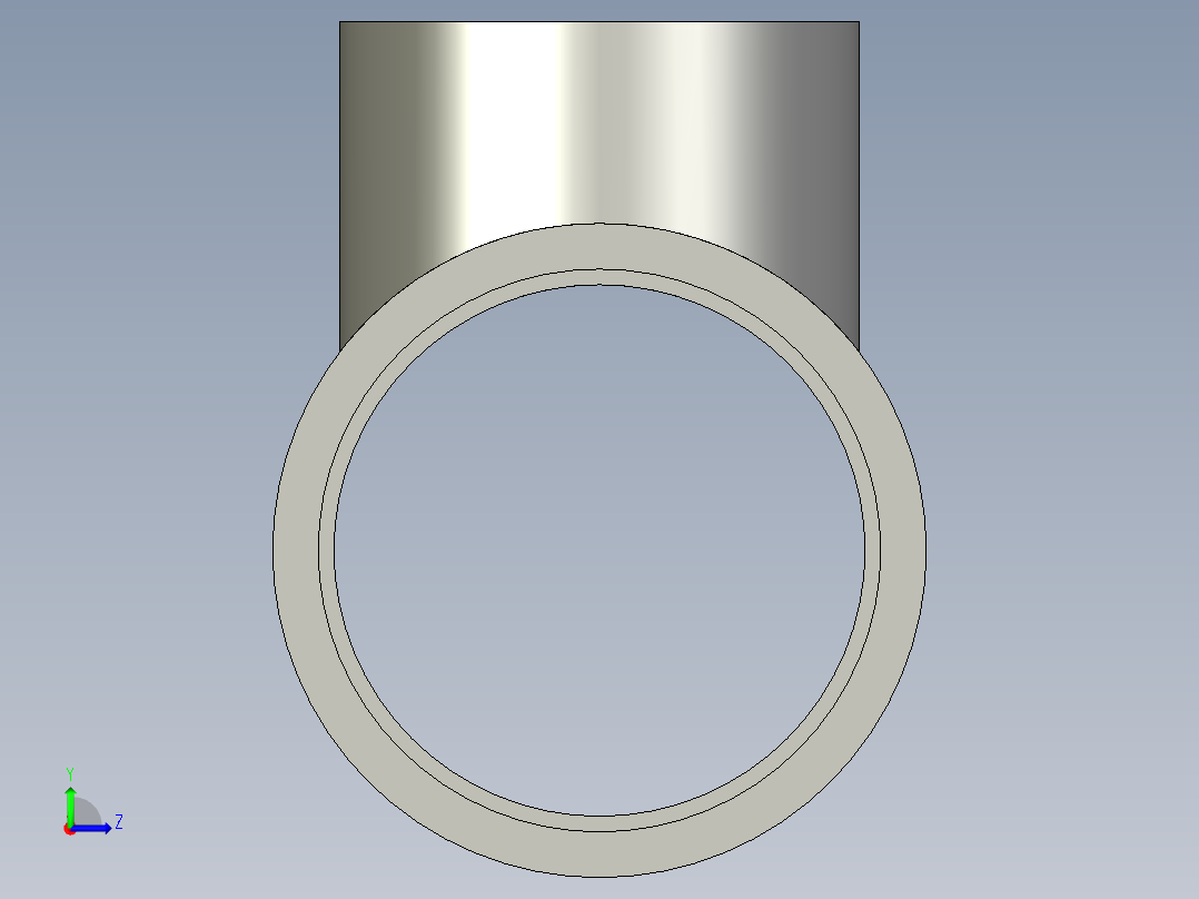 船舶管路系统SeaCor_Molded_ReducingTee_SxSxS_37J101422_4.5in x 3in左视图