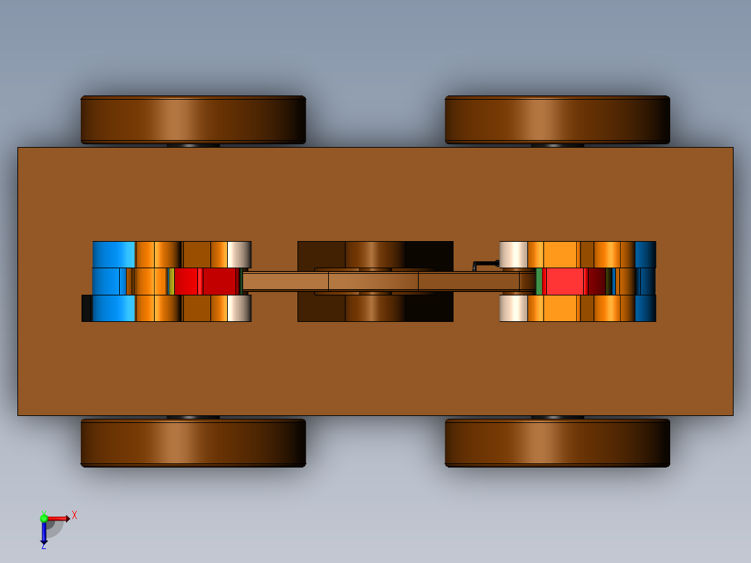 可动推车工人玩具俯视图