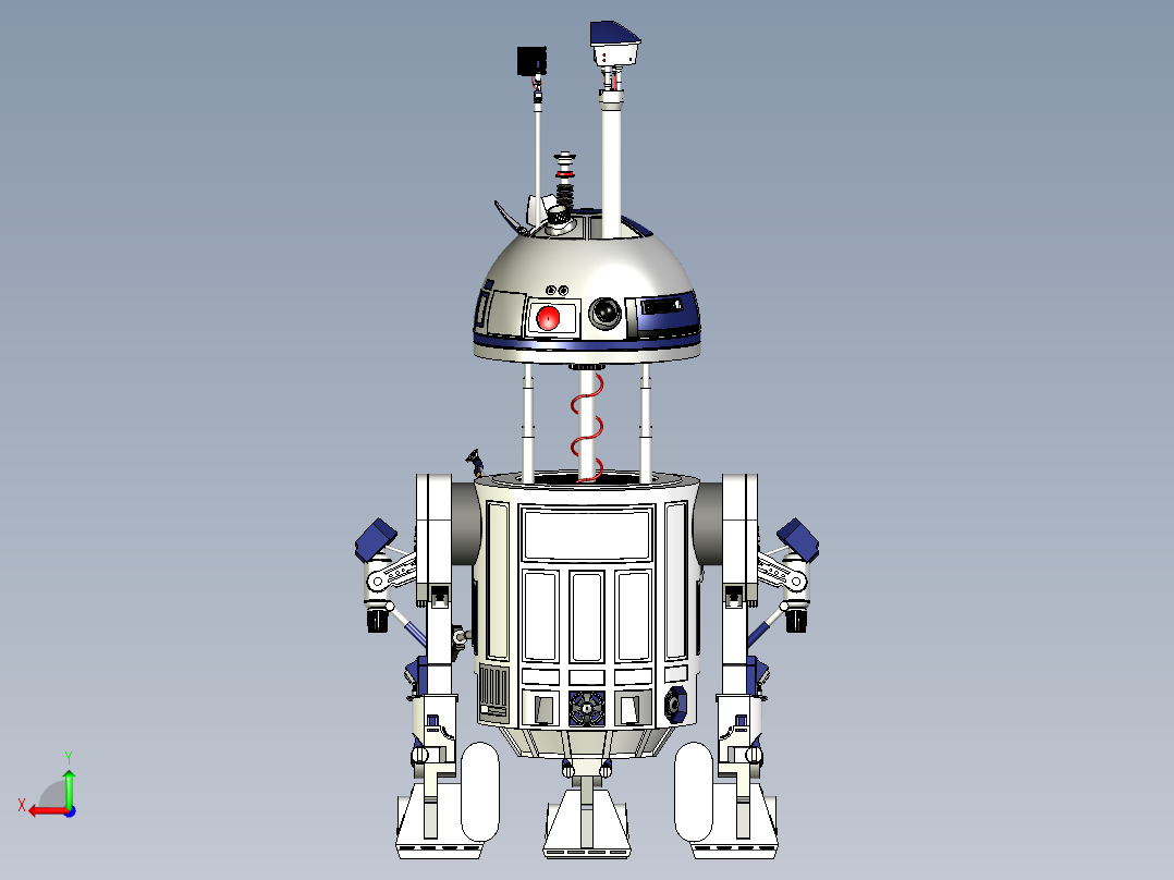 机器人R2D2 -包含配置器后视图