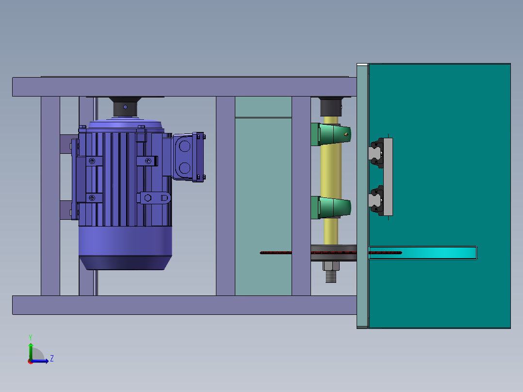 玉石切割机sw18可编辑左视图