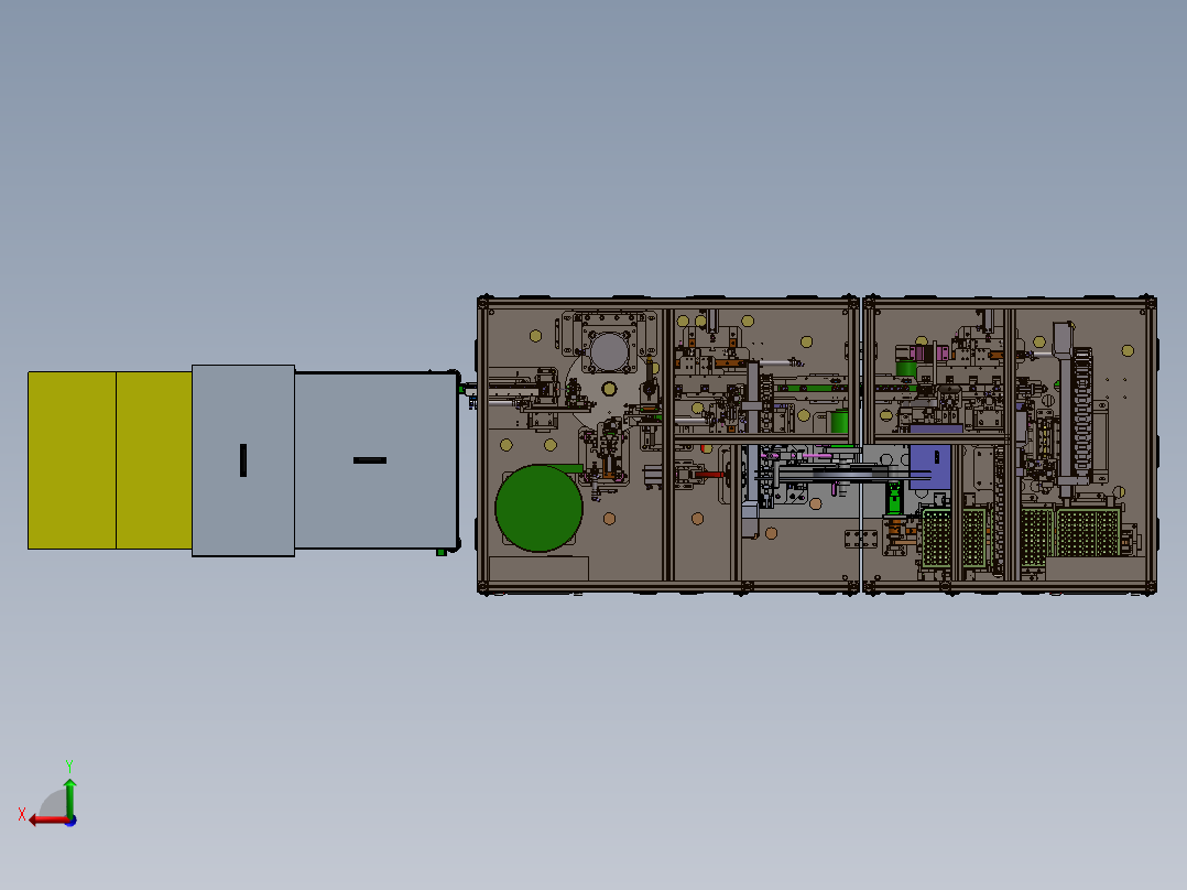 微电机自动组装机sw14可编辑后视图